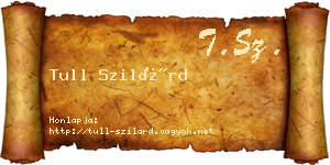 Tull Szilárd névjegykártya